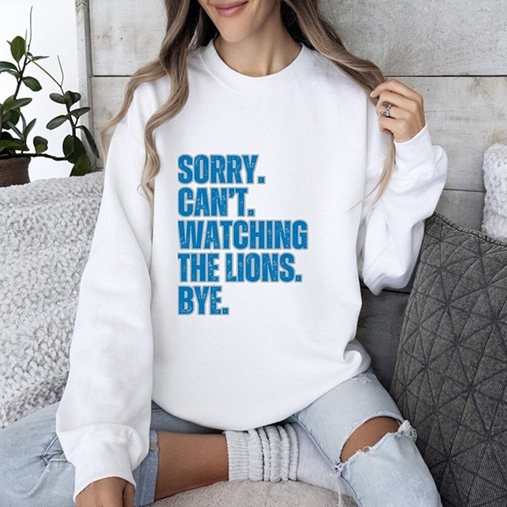 Retro Detroit Football Sweatshirt Lions Crewneck NFL Fan Gift Apparel 79